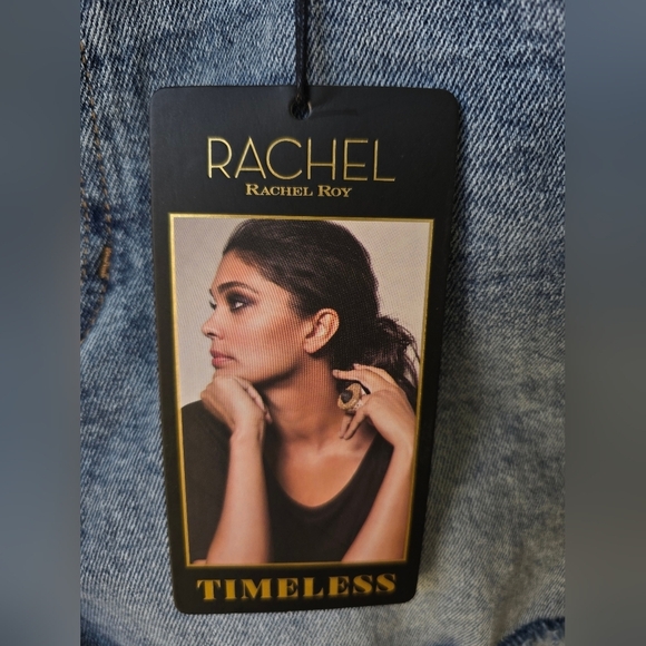 Rachel Rachel Roy High Rise Distressed Jean Denim Shorts Size 10 M - Picture 4 of 7